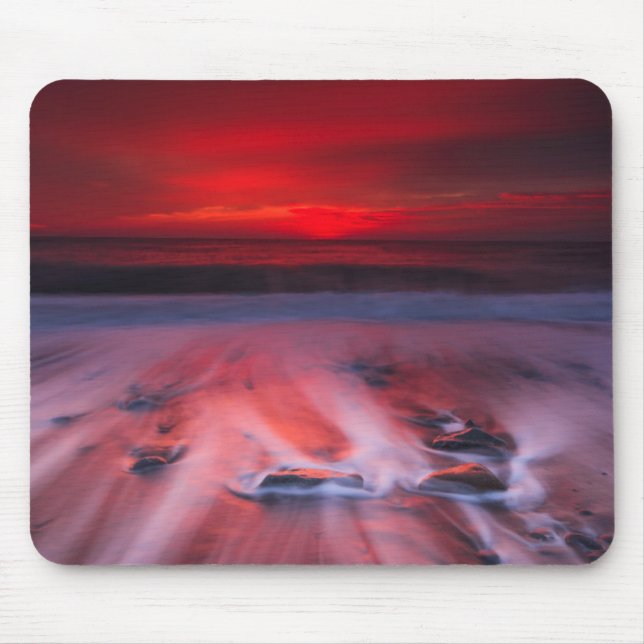 Dawn Over The Stormy Sea Mouse Pad (Front)
