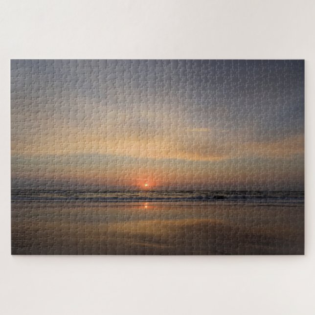 Dawn Reflections at Cocoa Beach, Florida - 20x30 Jigsaw Puzzle (Horizontal)
