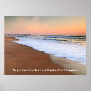 Dawn Seascape at Nags Head Beach Poster