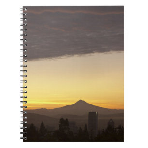Dawn sky over Portland and Mt. Hood, Oregon Notebook