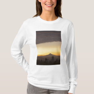 Dawn sky over Portland and Mt. Hood, Oregon T-Shirt