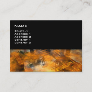 DAWNING DARK/ ALIEN WORLDS Science Fiction Business Card