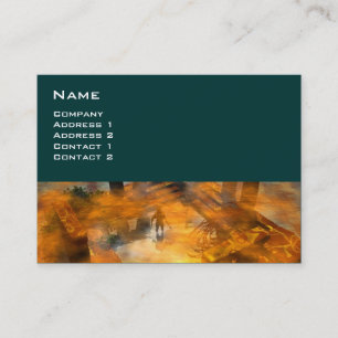 DAWNING DARK/ ALIEN WORLDS Science Fiction Business Card