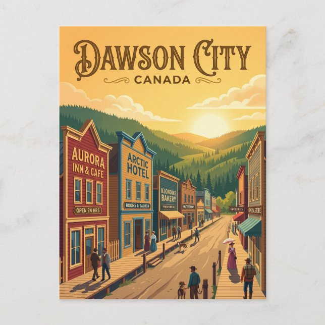 Dawson City Canada Postcard (Front)