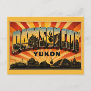Dawson City Yukon Gold Rush Town Postcard