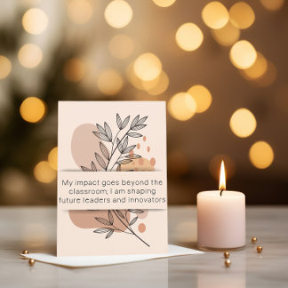 Day 17 Teacher Affirmation Mental Health Card