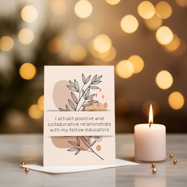 Day 18 Teacher Affirmation Mental Health Card (positive teacher affirmation)