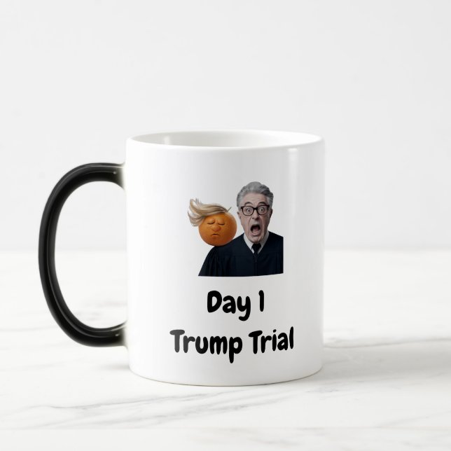 Day 1 Trump Trial Magic Mug (Left)