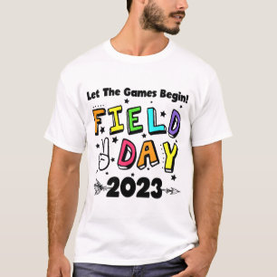 Day 2023 Let The Games Begin Kids Boys Girls Teach T-Shirt
