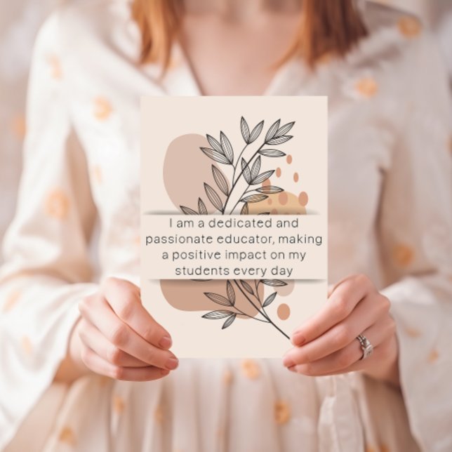 Day 2 Teacher Affirmation Daily Mental Health Card (TEACHER AFFIRMATION CARDS)