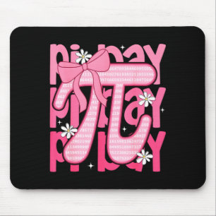 Day 314 coquette bow funny math teacher women mouse pad