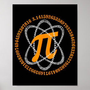 Day 3,14 Number Symbol Math Science Gift Poster