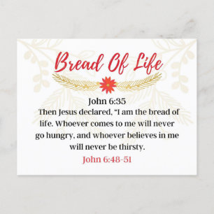 Day 7. Names Of Jesus   Bread Of Life   Advent  Postcard