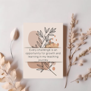 Day 7 Teacher Affirmation Daily Mental Health Card