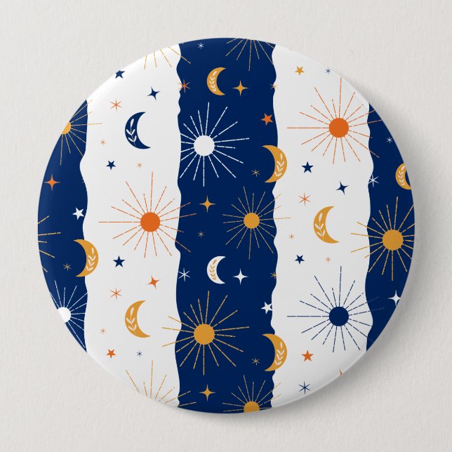 Day and Night 10 Cm Round Badge (Front)