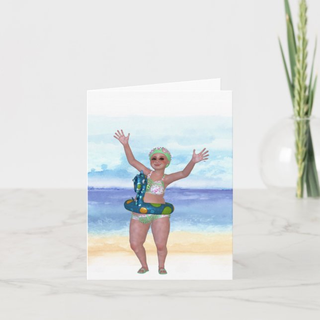 Day at the Beach All Occasion Note Card (Front)