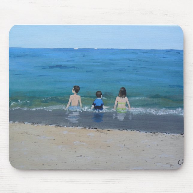 Day at the Beach Mouse Pad (Front)