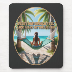 Day at the beach mouse pad