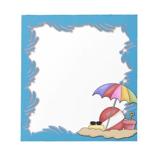 Day At The Beach Notepad (Front)