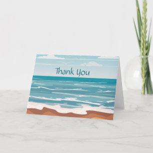 Day at the Beach Thank You Card