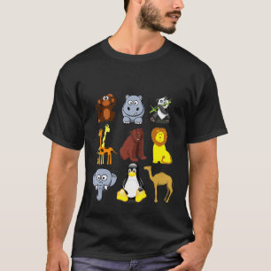  Day At The Zoo With 9 Animated Graphics  T-Shirt
