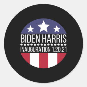 Day Biden Harris Presidential Election Classic Round Sticker