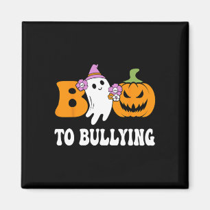 Day Boo To Bullying Awareness Ghost Pumpkin Orange Magnet