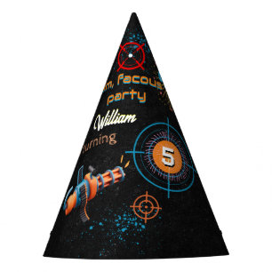 Day Boy Cool Nerf Wars Party Top Gun 5th Birthday Party Hat