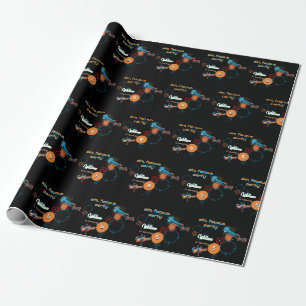 Day Boy Cool Nerf Wars Party Top Gun 5th Birthday Wrapping Paper
