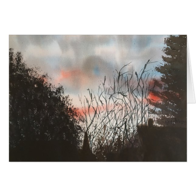DAY BREAK,  WATERCOLOR (Front Horizontal)