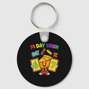 Day bruh funny 6 7 pie math teacher kids  key ring