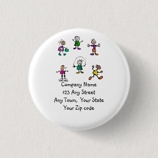 day care,child care, teacher or  babysitting 3 cm round badge