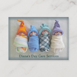 Day Care Provider: Photo of Clay Babies: Original Business Card