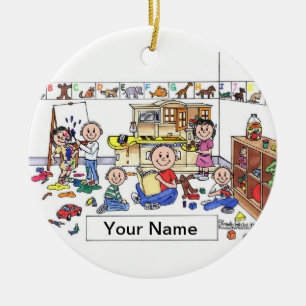 Day Care Worker - Male Ceramic Tree Decoration