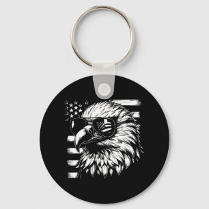 Day Desing For 4th Of July Patriotic Men Boys Key Ring
