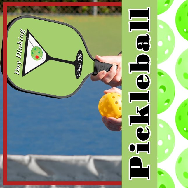 Day Dinking - Pickleball Martini Olive Pickleball Paddle (Creator Uploaded)