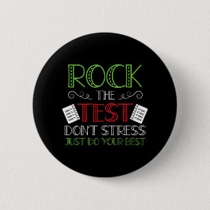 Day Do Your Best State Testing Teacher Student Boy 6 Cm Round Badge