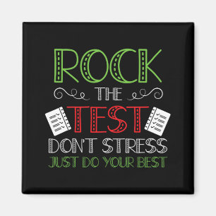 Day Do Your Best State Testing Teacher Student Boy Magnet
