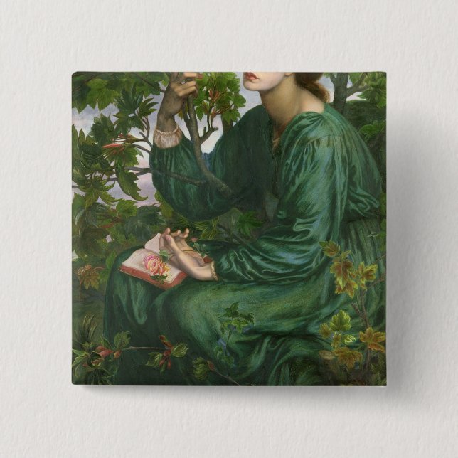 Day Dream, 1880 15 Cm Square Badge (Front)