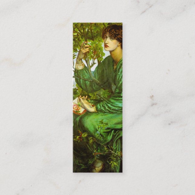 Day Dream Bookmark by Dante Gabriel Rossetti Mini Business Card (Front)