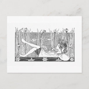 Day Dreamer - Vintage Image Postcard
