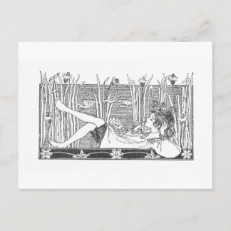 Day Dreamer - Vintage Image Postcard