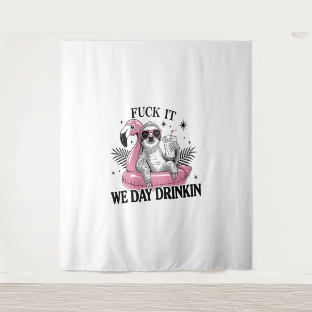 Day drinkin Sloth Tapestry (Front)