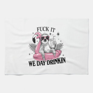 Day drinkin Sloth Tea Towel