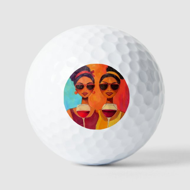 Day Drinking Golf Balls by KAB (Front)