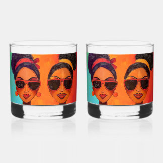 Day Drinking Whiskey Glasses by KAB 