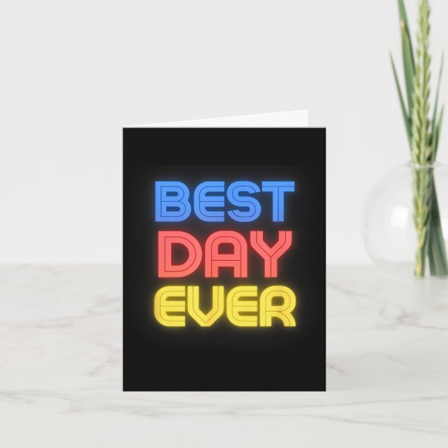 Day ever - funny day name day  card (Front)