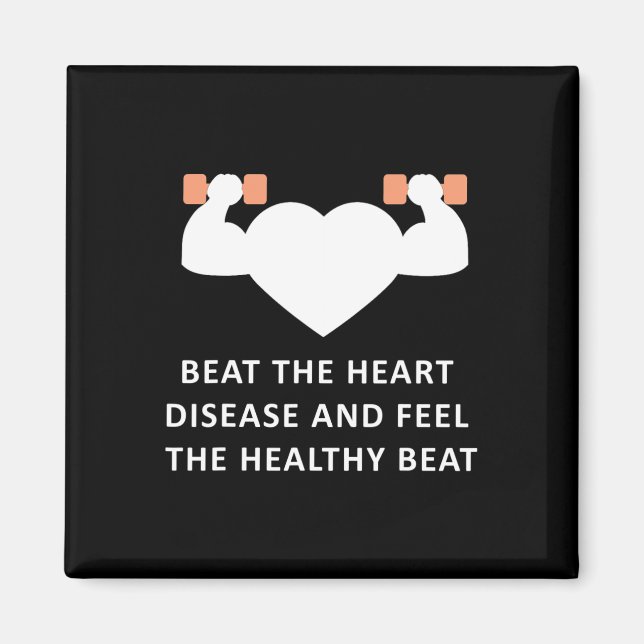 Day February Heart Disease For Men &amp; Women Gif Magnet (Front)