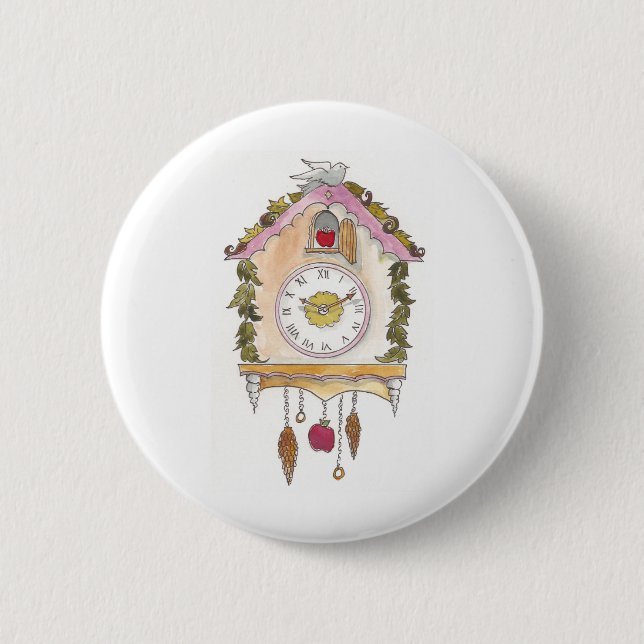 Day Fifty two - Cuckoo Clock 6 Cm Round Badge (Front)