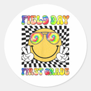 Day First Grade Student Teacher Last Day Of School Classic Round Sticker
